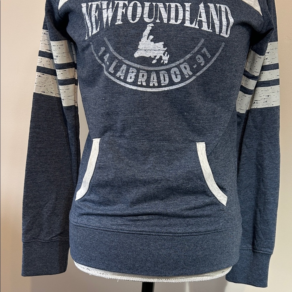 Hooded Jersey Tee, Grey (size small)